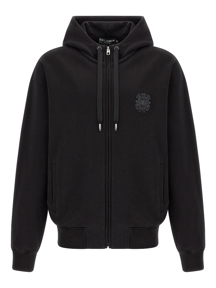Black Cotton Sweatshirt