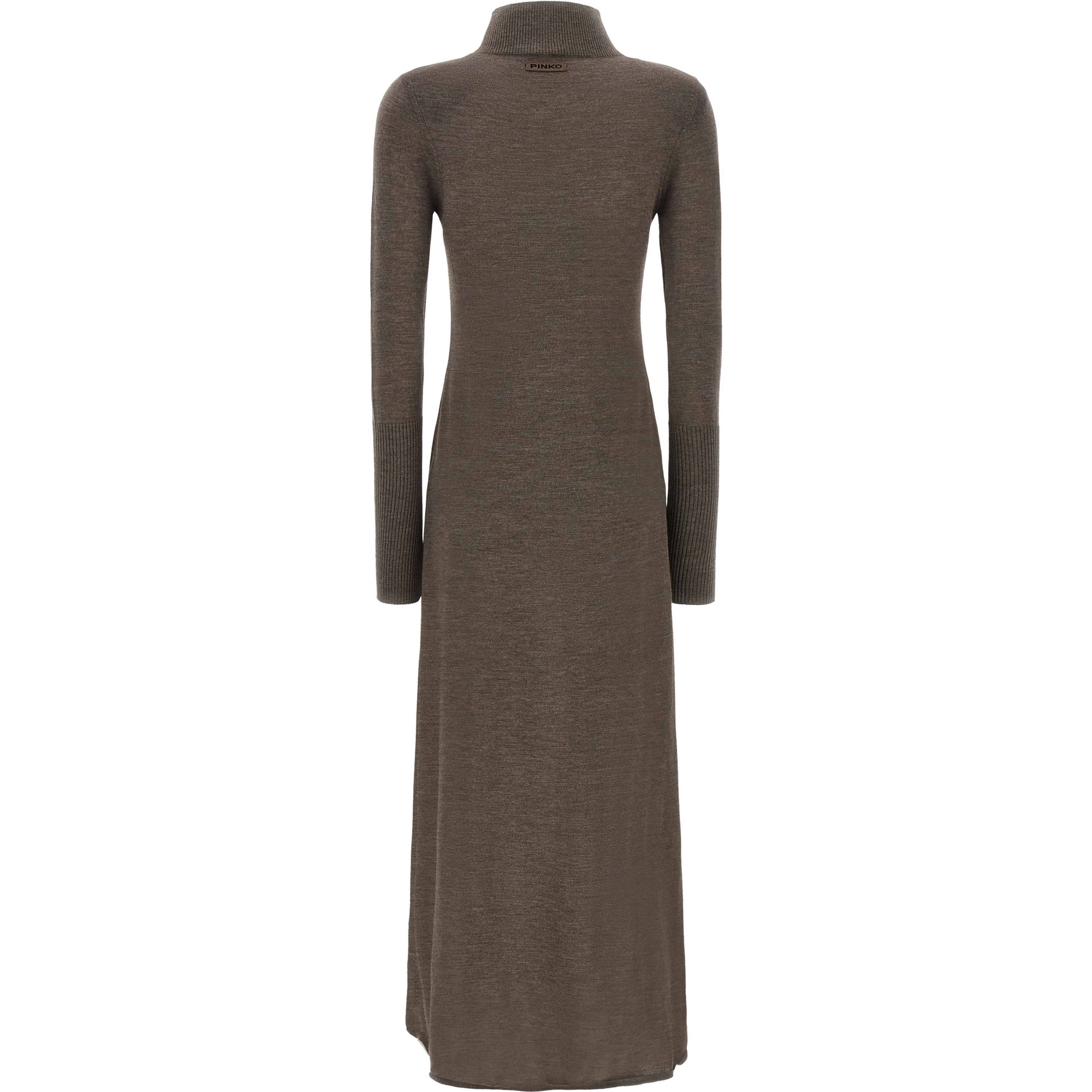 Beige Wool Long Dress