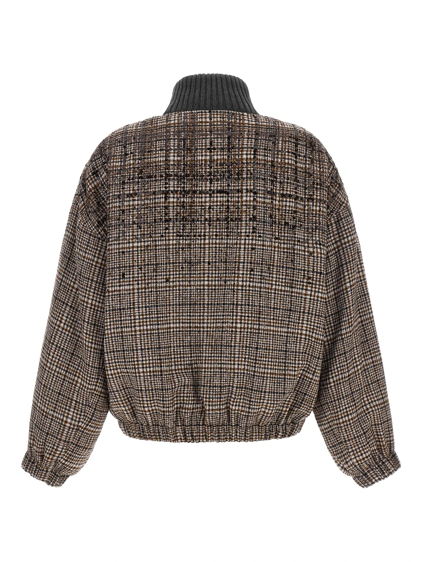 Brown Alpaca Leather Bomber