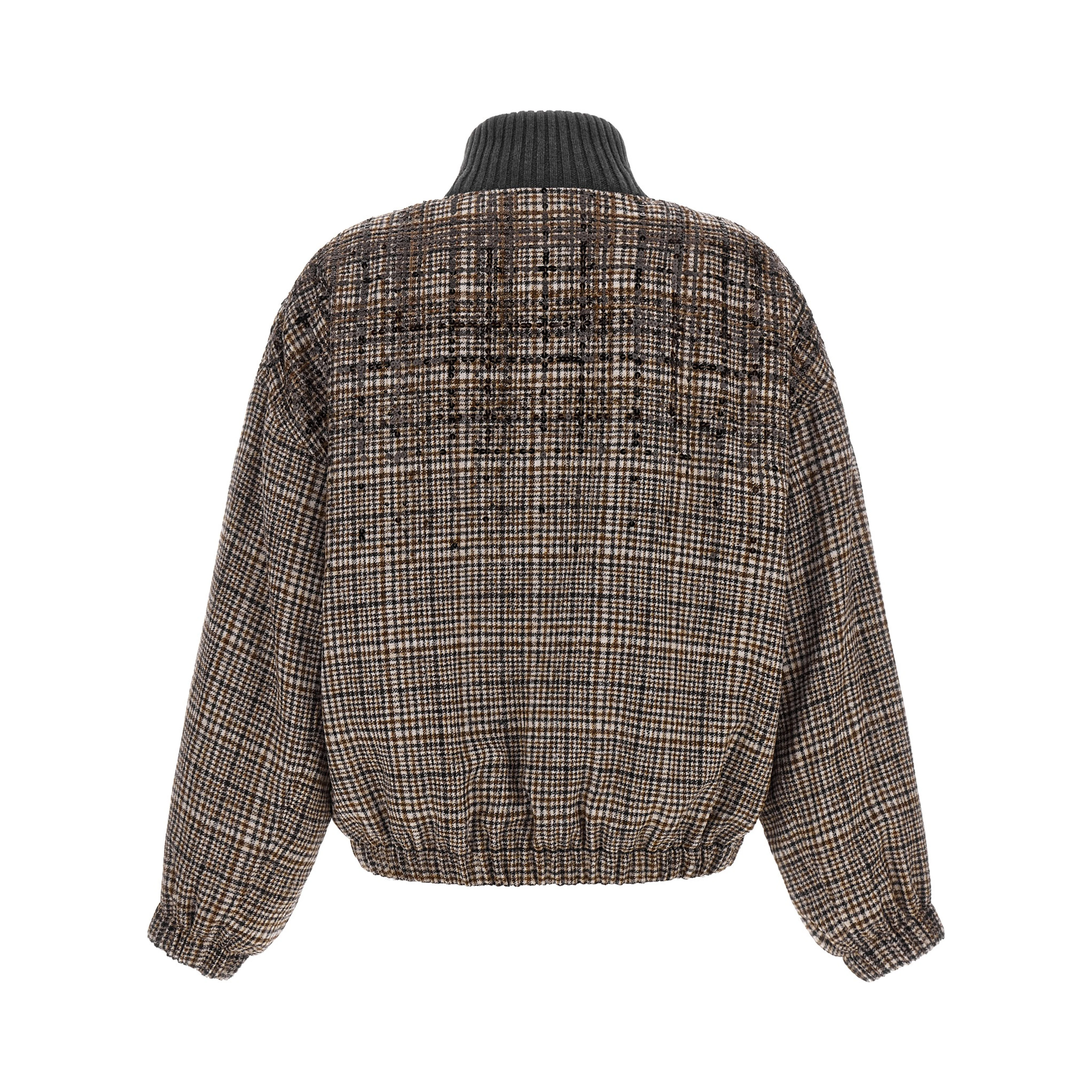 Brown Alpaca Leather Bomber