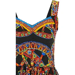 Multicolor Cotton Long Dress