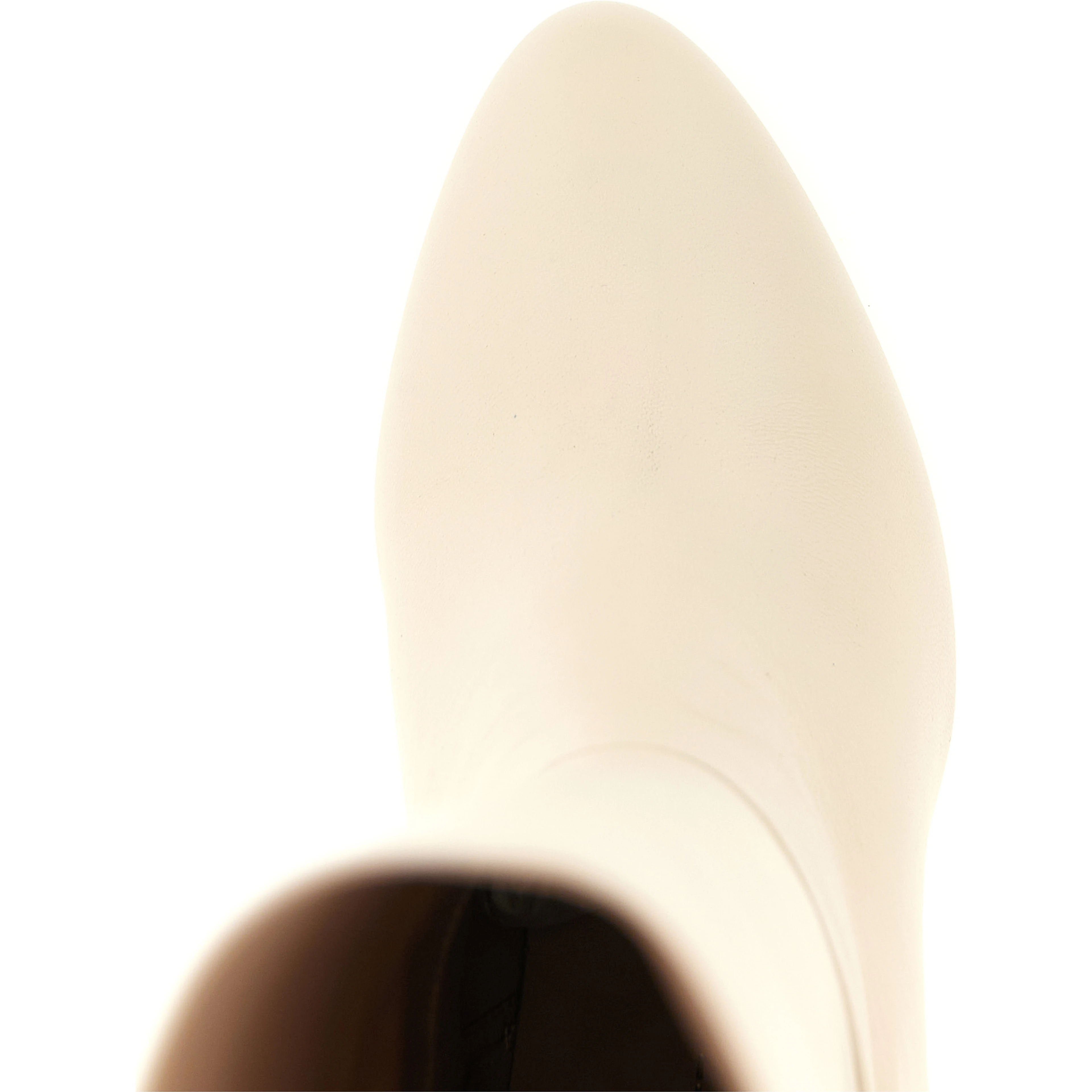 White Lamb Leather Over The Knee