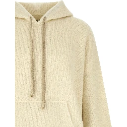 White Marabou Sweatshirt