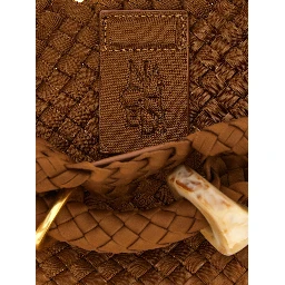 Brown Nylon Handbag