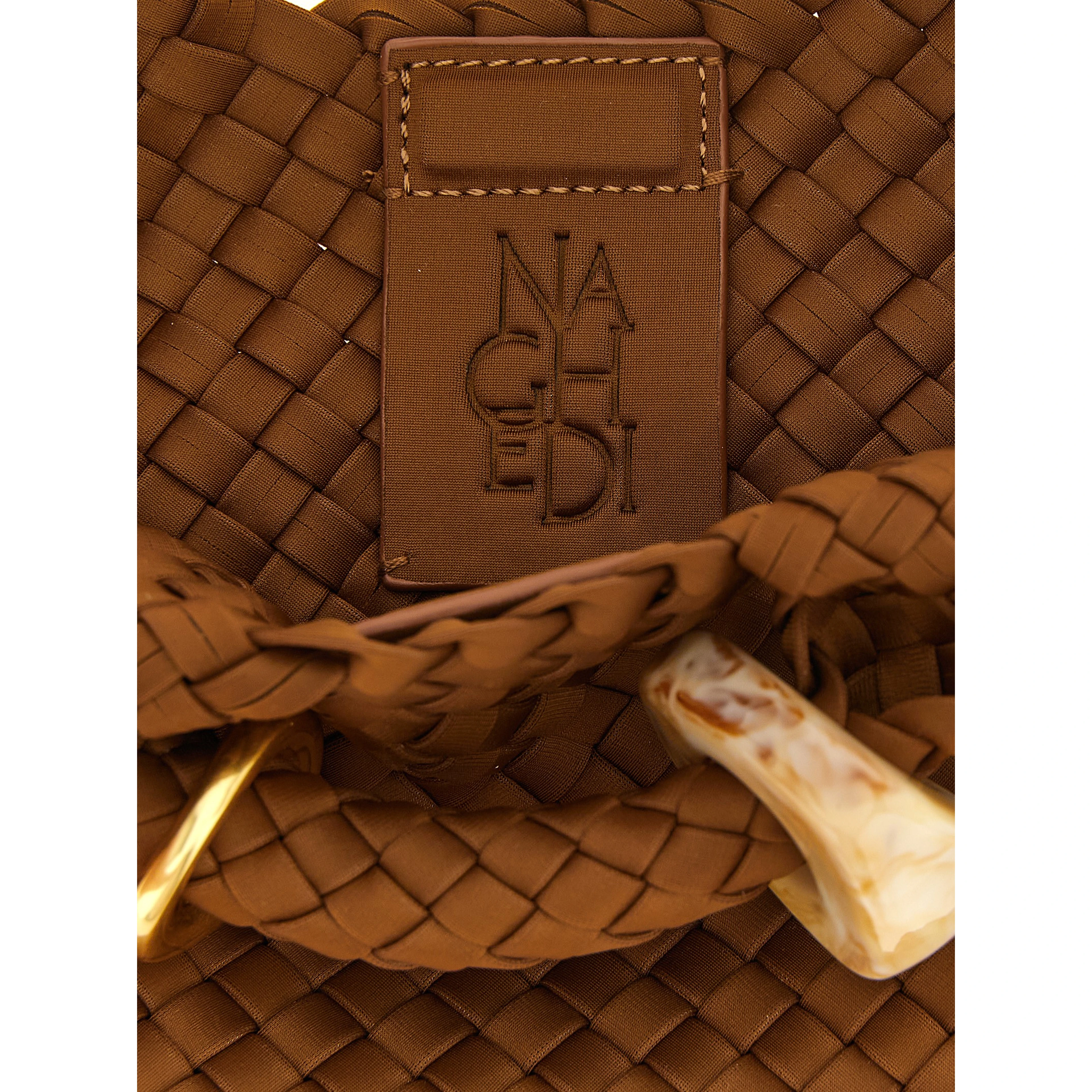 Brown Nylon Handbag