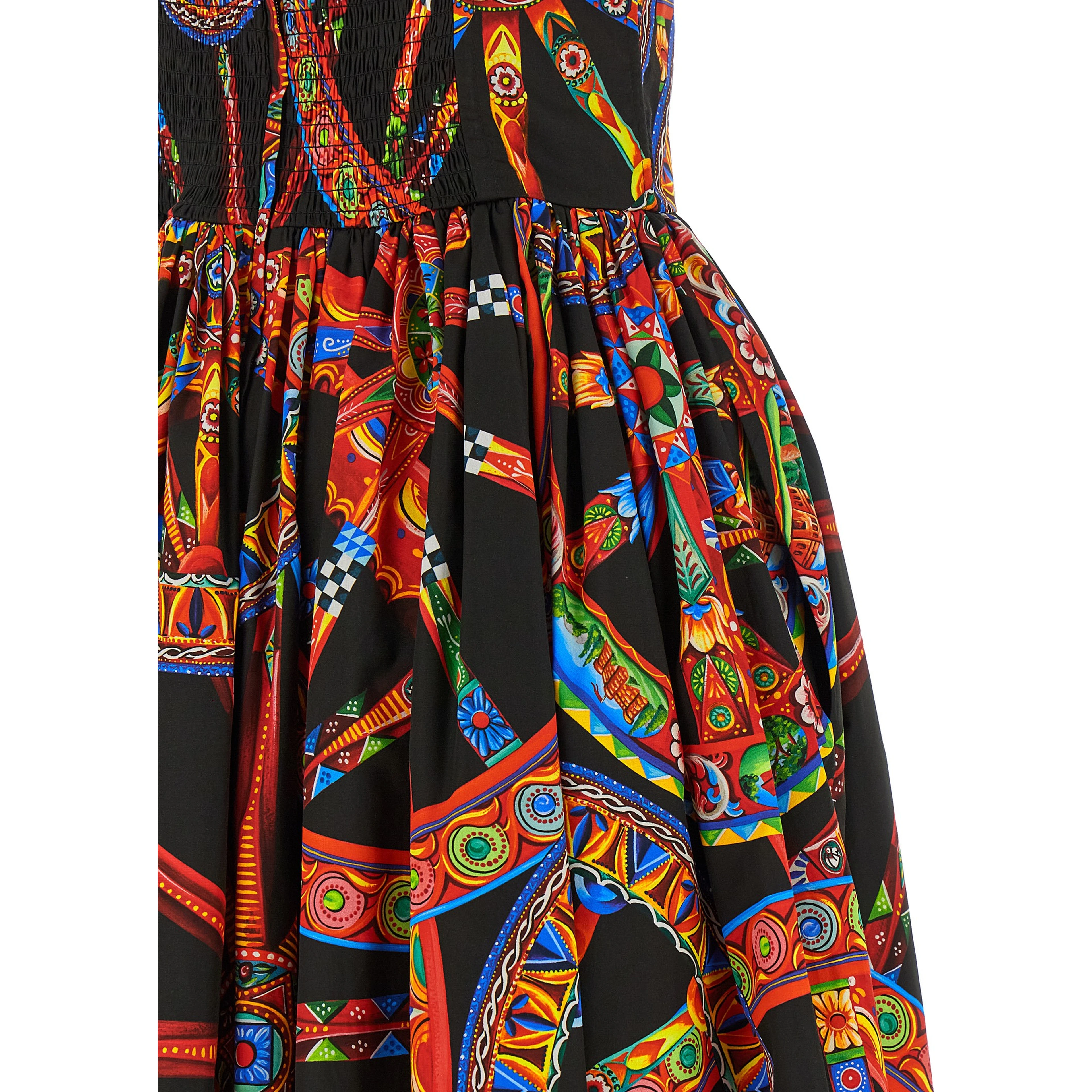 Multicolor Cotton Long Dress