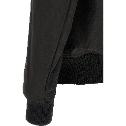 Black Nylon Bomber