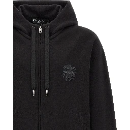 Black Cotton Sweatshirt