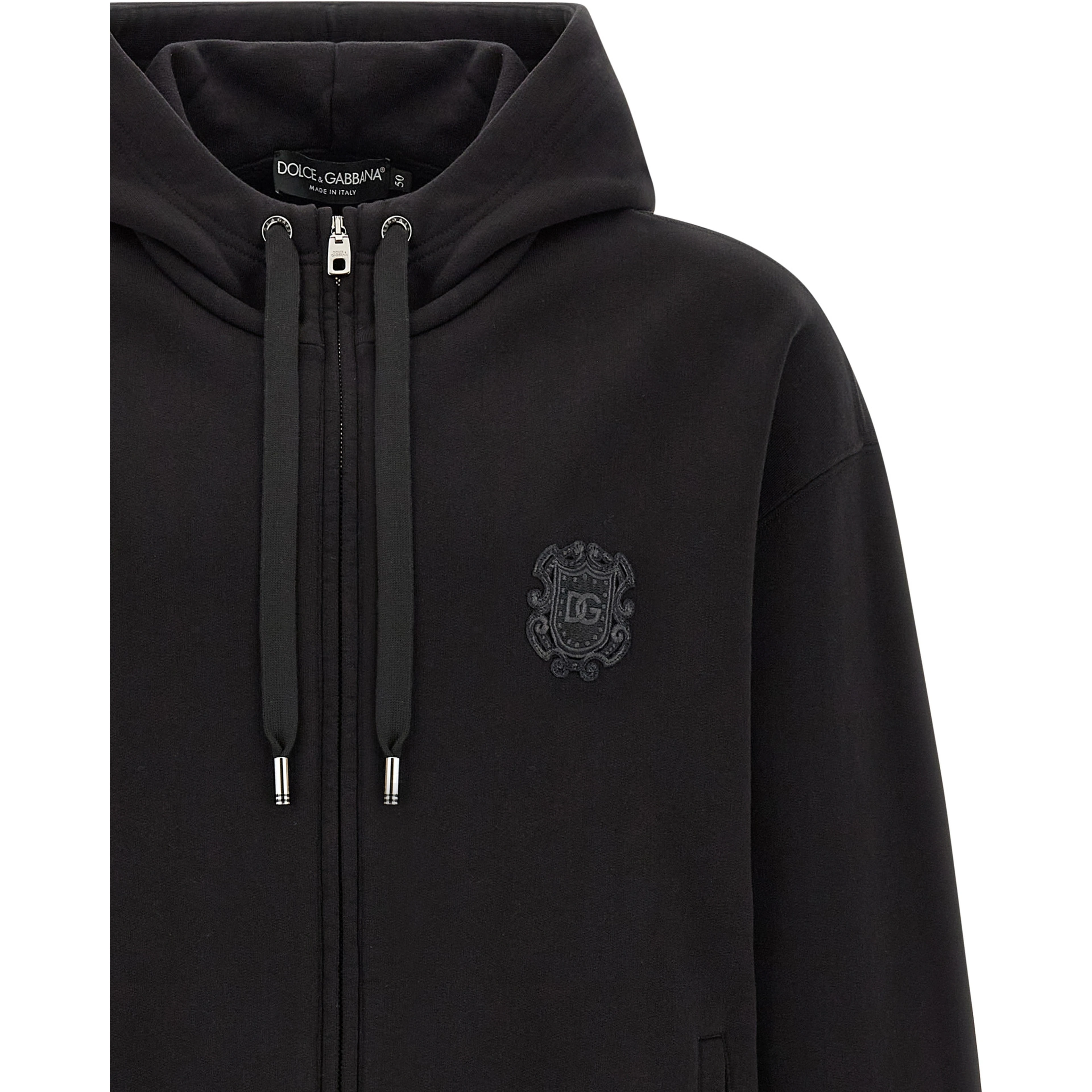 Black Cotton Sweatshirt