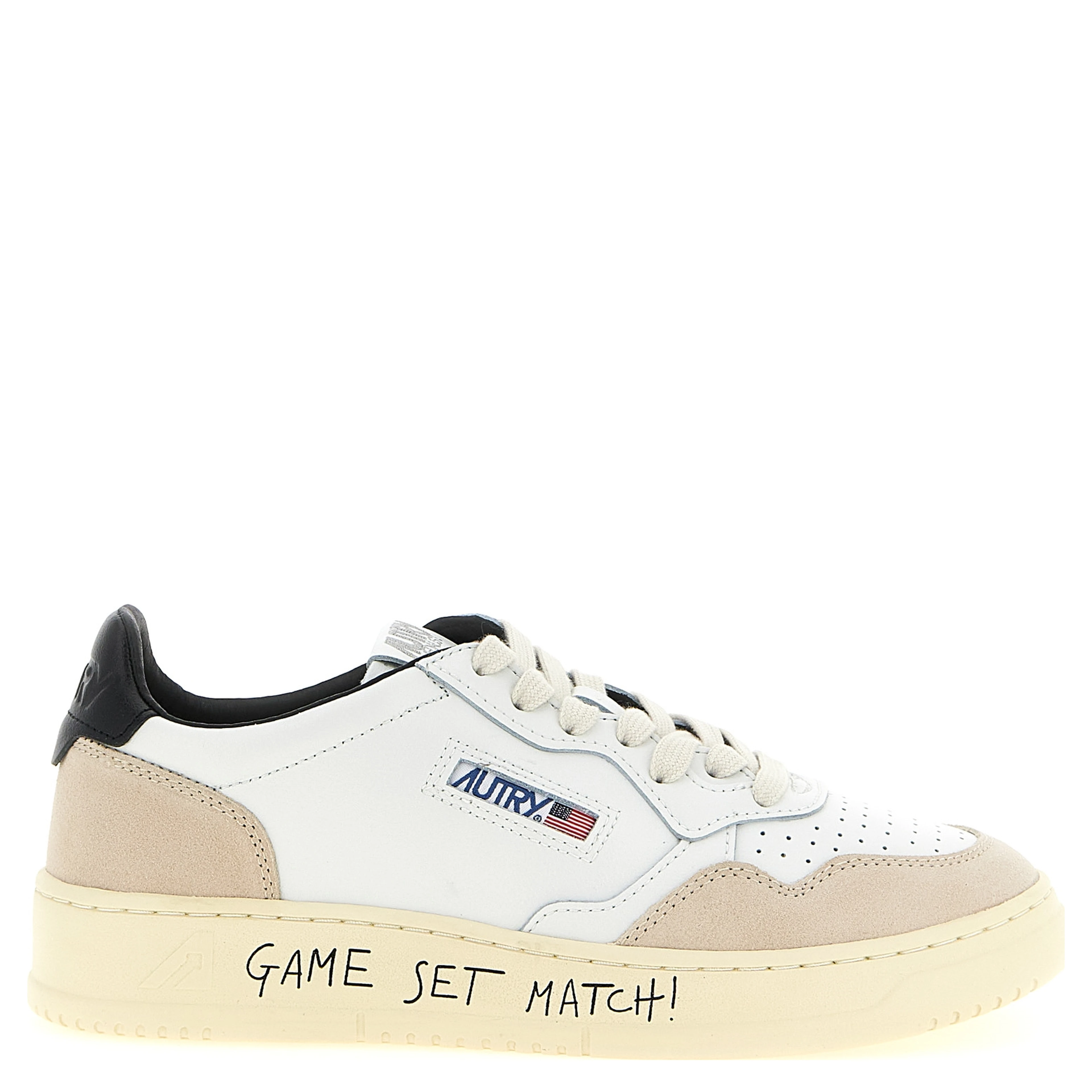 Multicolor Cowhide Athletic Sneakers