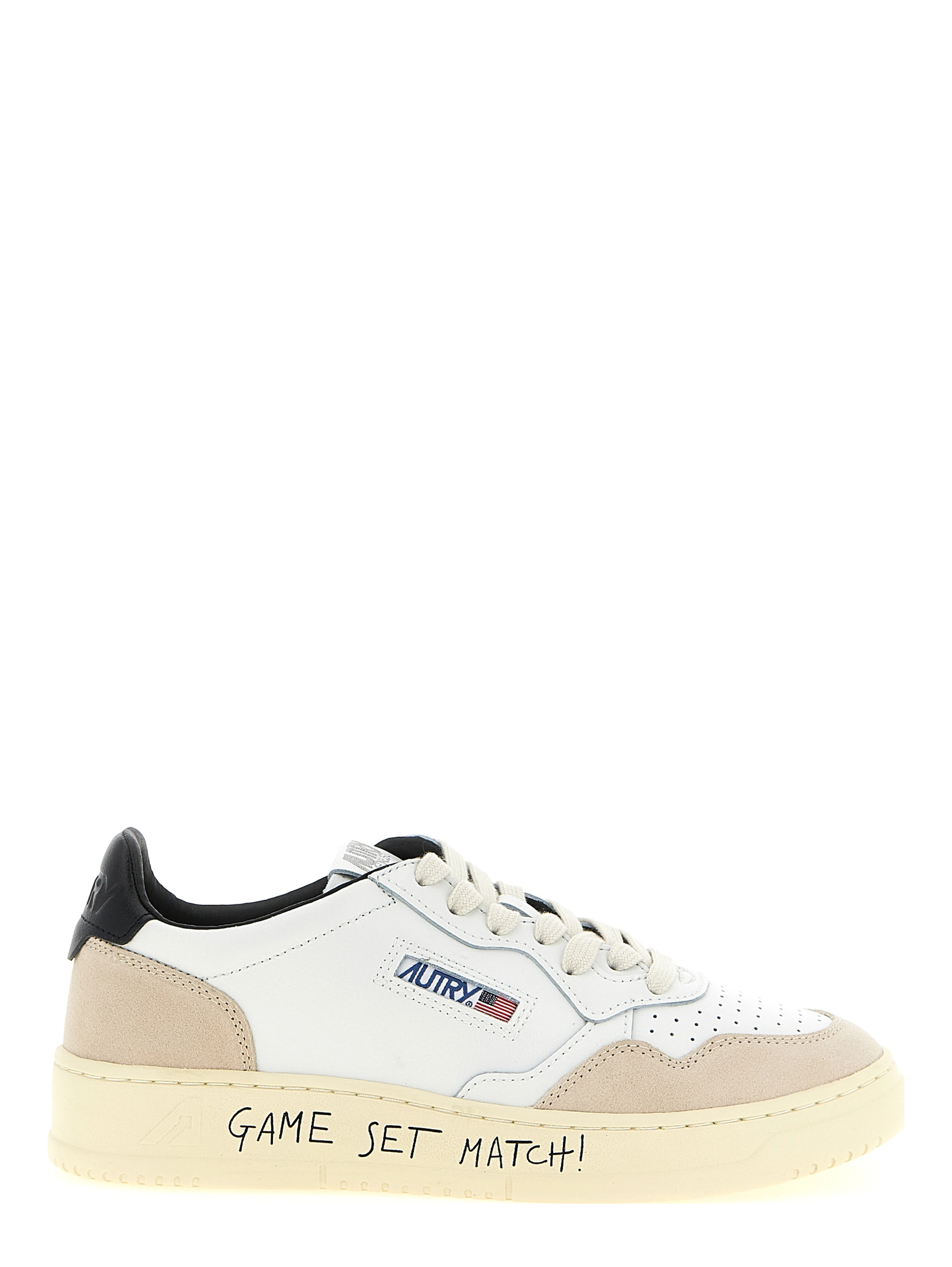 Multicolor Cowhide Athletic Sneakers