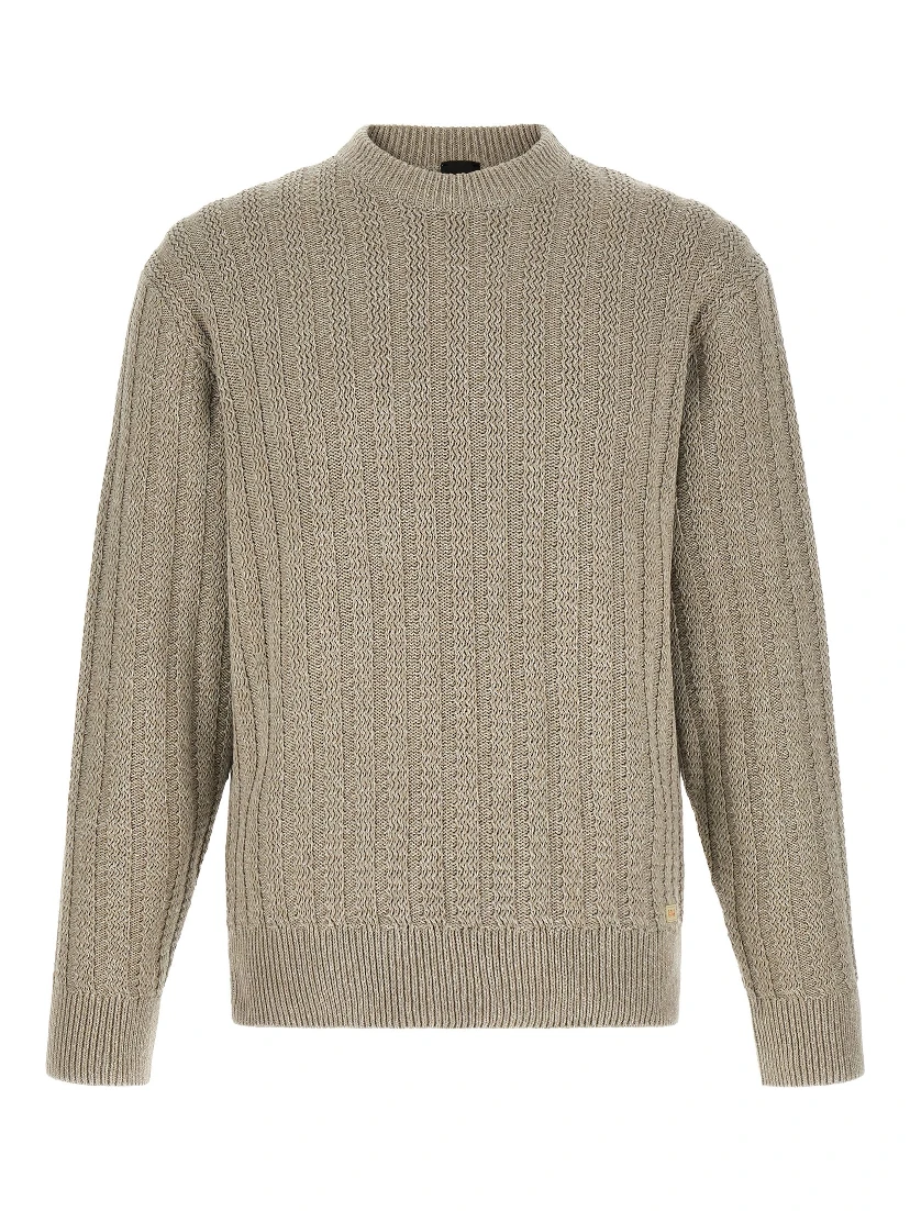 Beige Cotton Cardigan