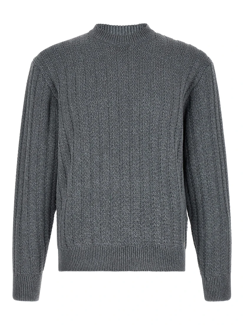 Gray Cotton Cardigan