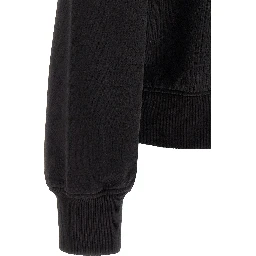 Black Cotton Sweatshirt