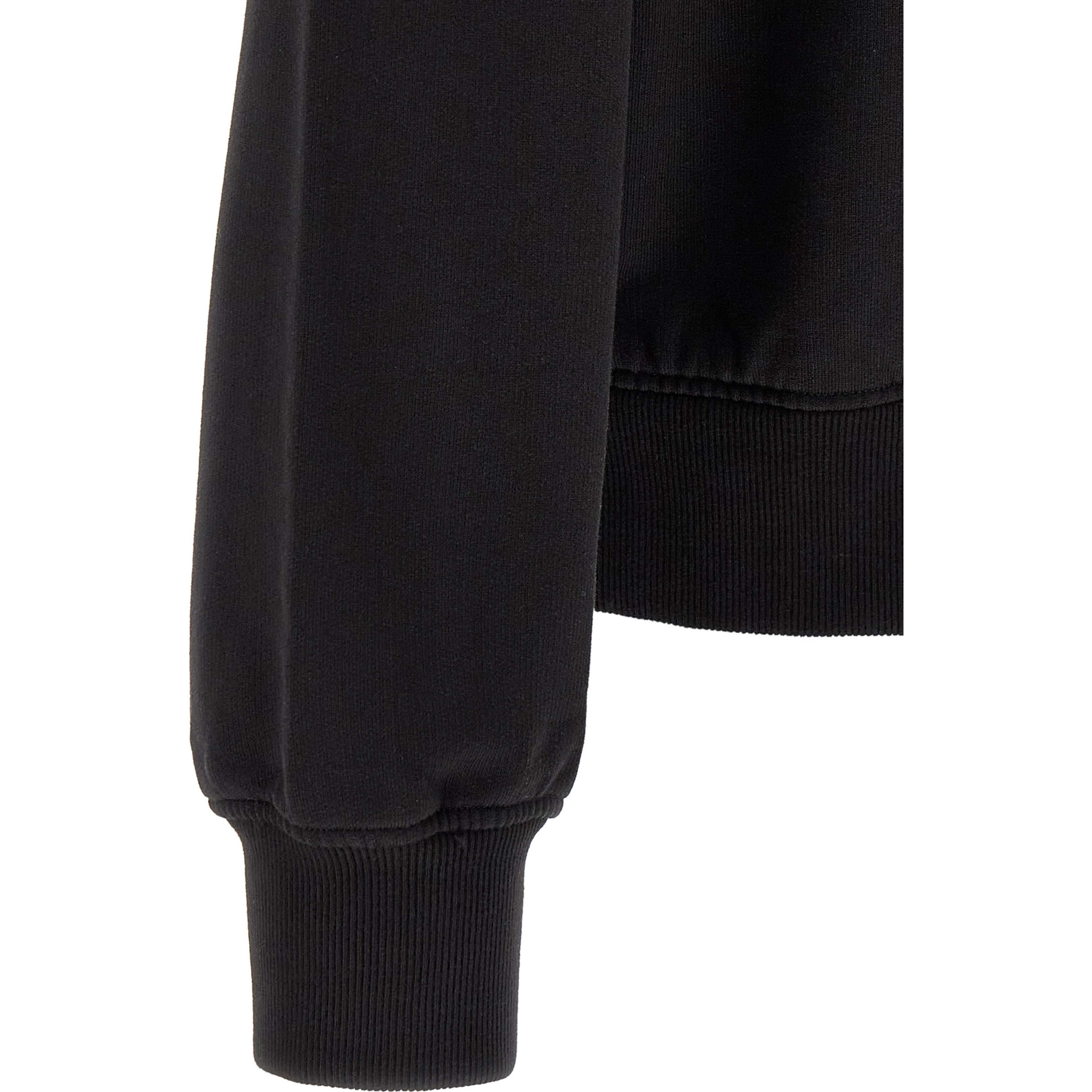 Black Cotton Sweatshirt