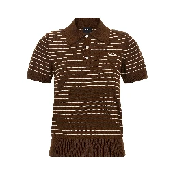 Brown Cotton Polo Shirt