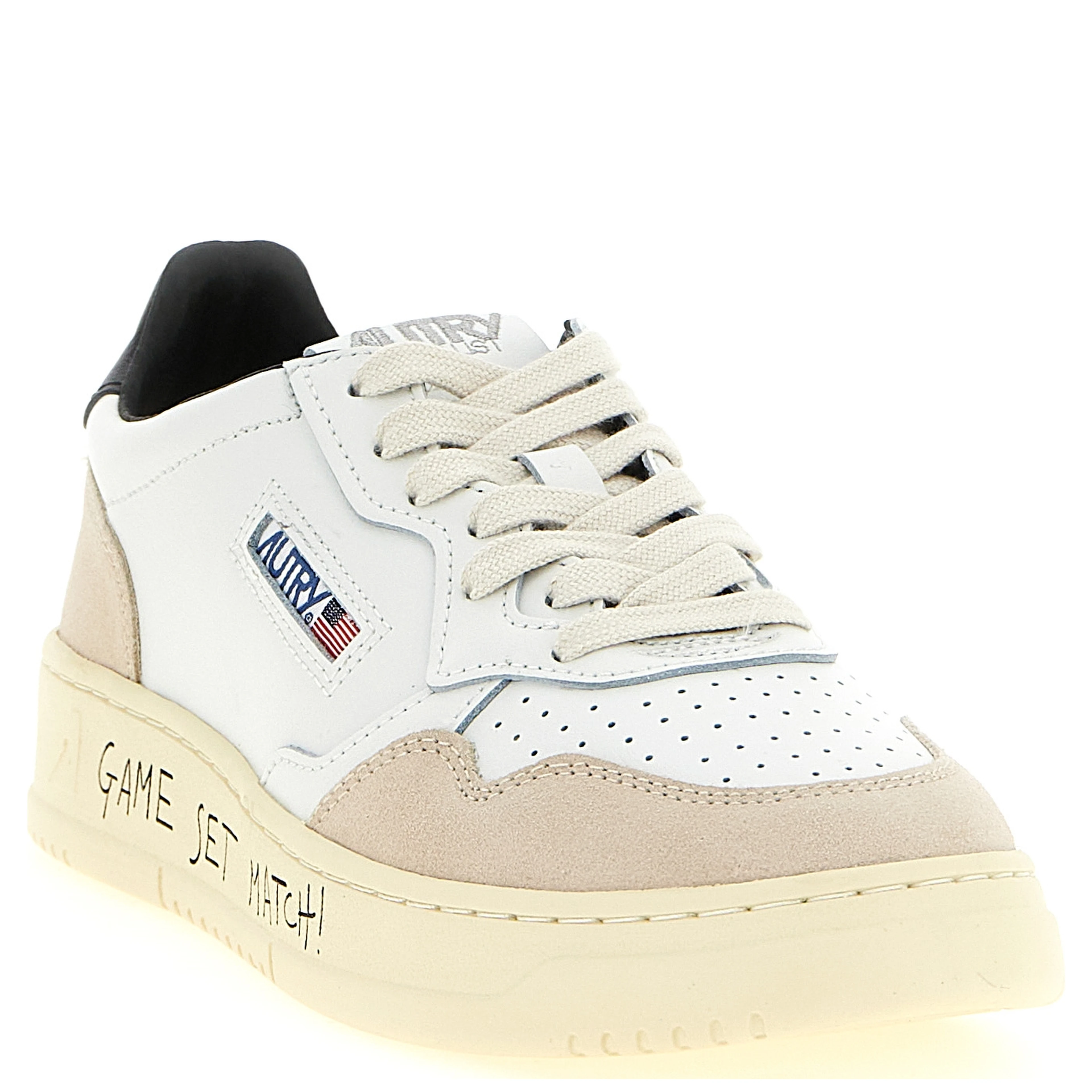 Multicolor Cowhide Athletic Sneakers