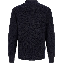 Blue Cotton Polo Shirt