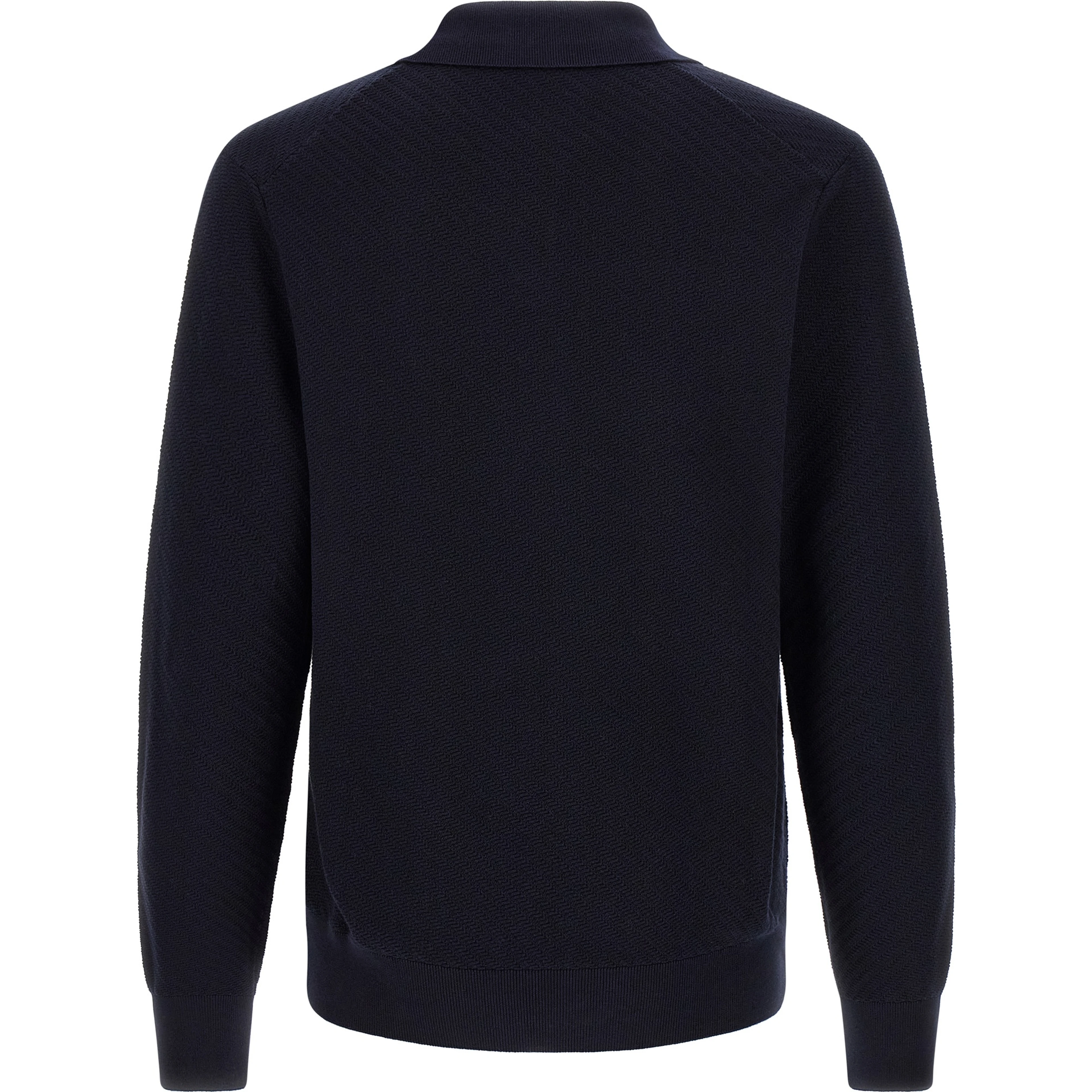 Blue Cotton Polo Shirt