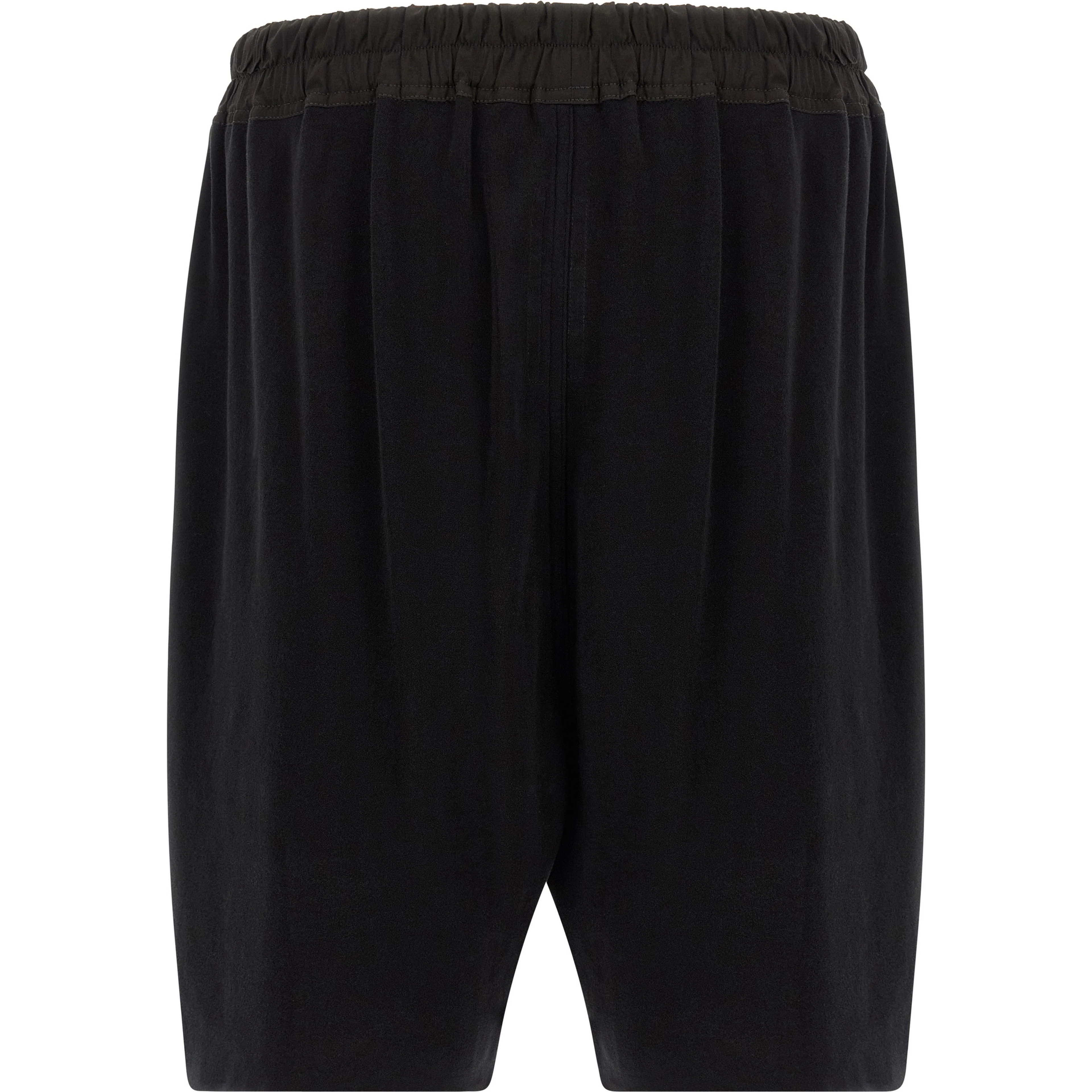 Black Cotton Bermuda Shorts