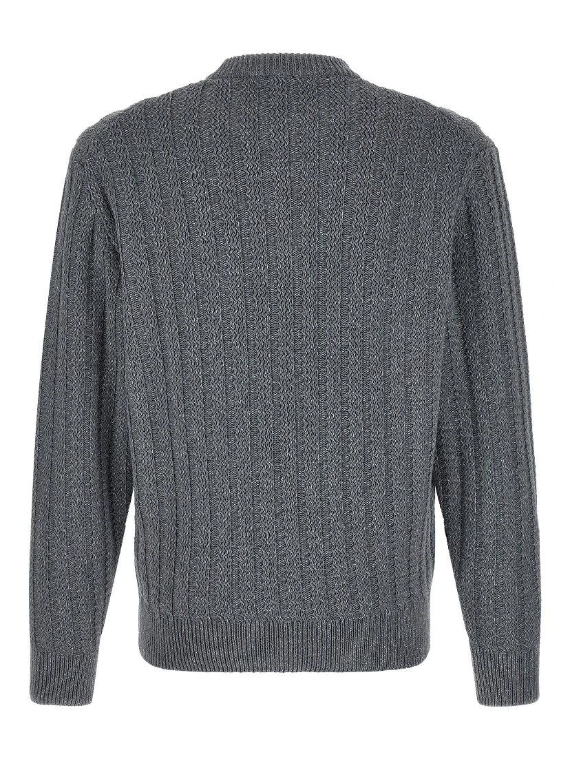 Gray Cotton Cardigan