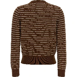 Brown Cotton Cardigan