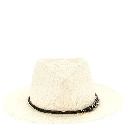 Beige Polyamide Fedora