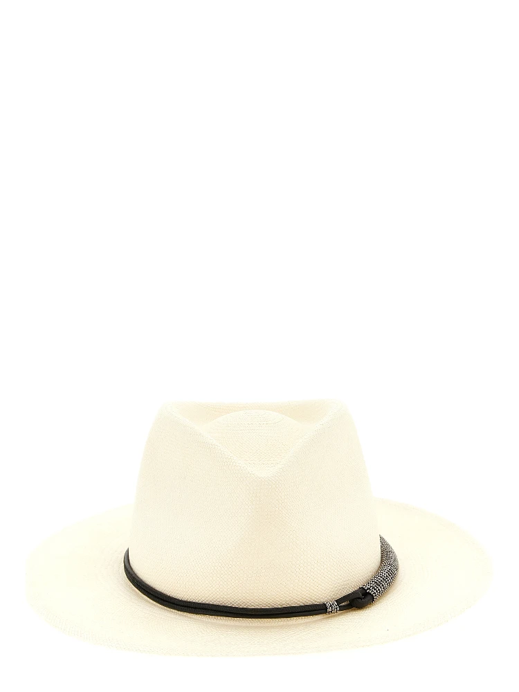 Beige Polyamide Fedora