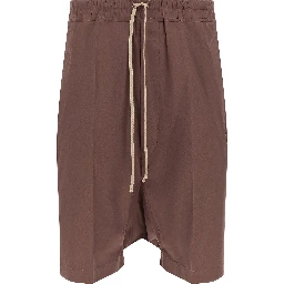 Brown Cotton Bermuda Shorts