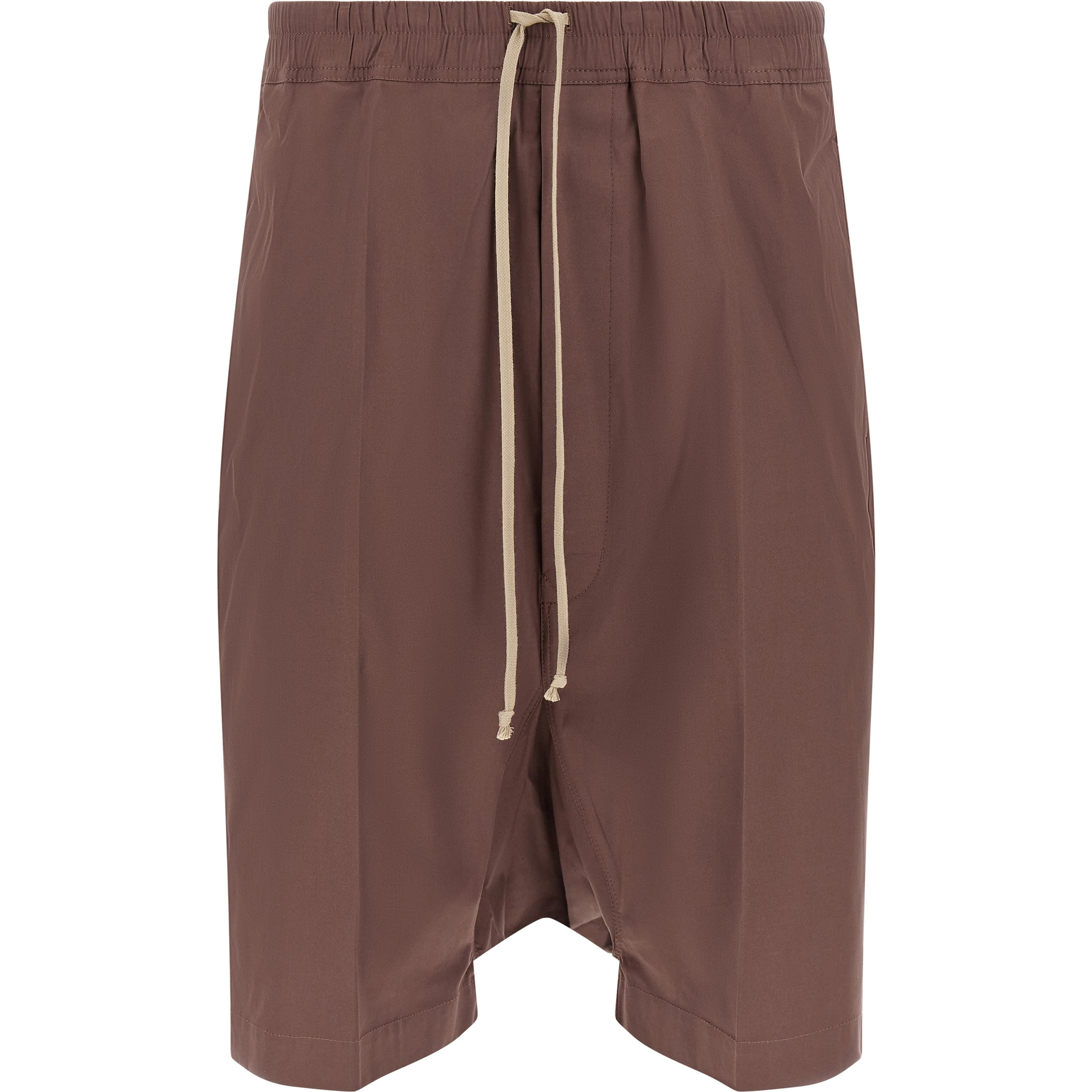 Brown Cotton Bermuda Shorts