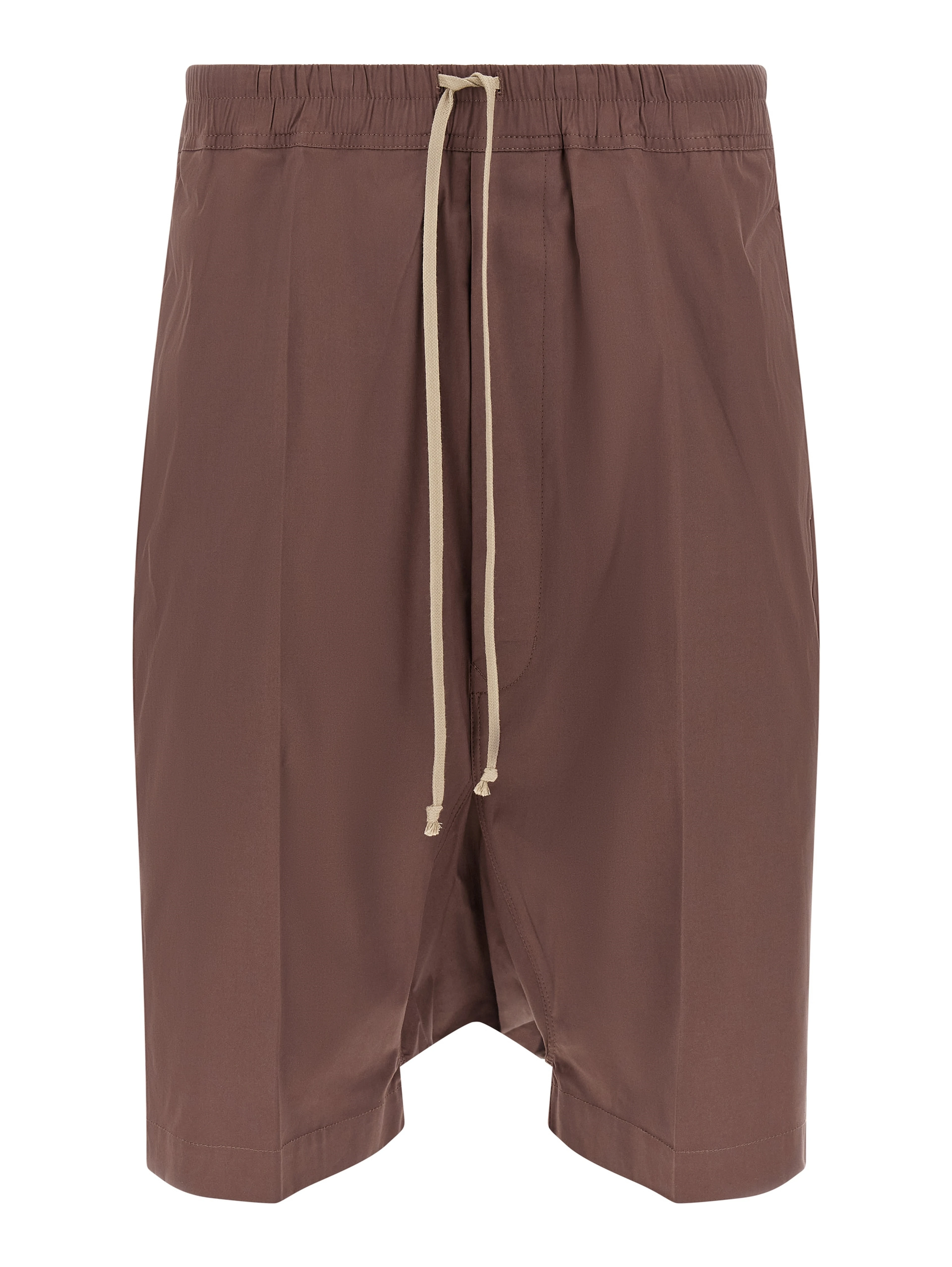 Brown Cotton Bermuda Shorts