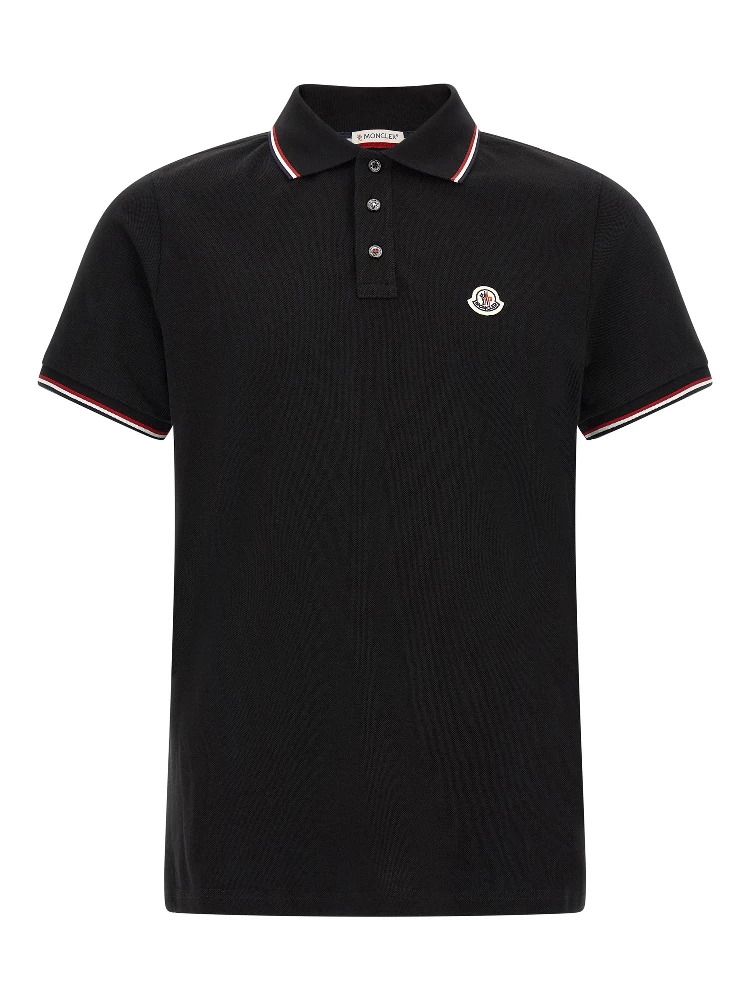 Black Cotton Polo Shirt