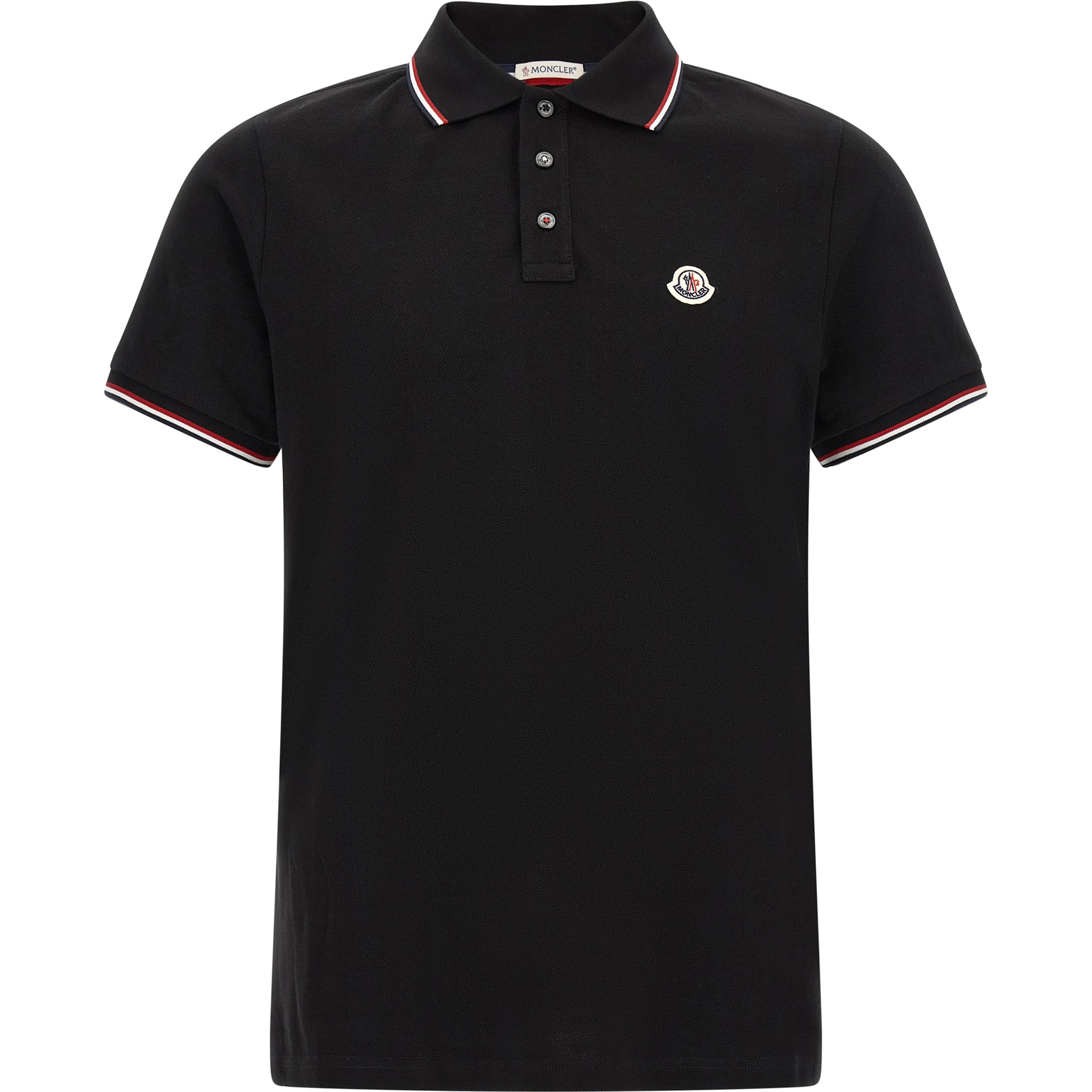 Black Cotton Polo Shirt