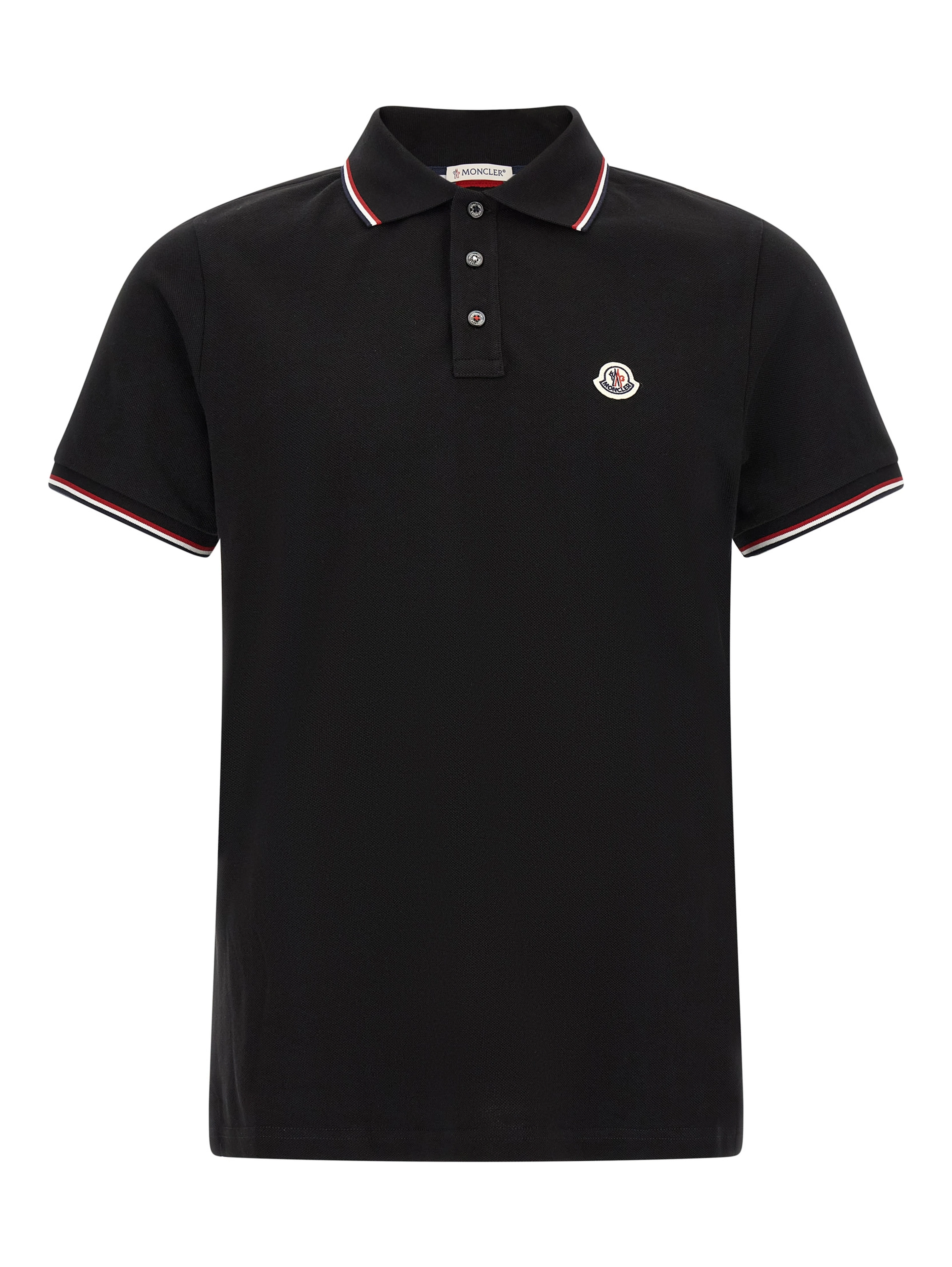 Black Cotton Polo Shirt
