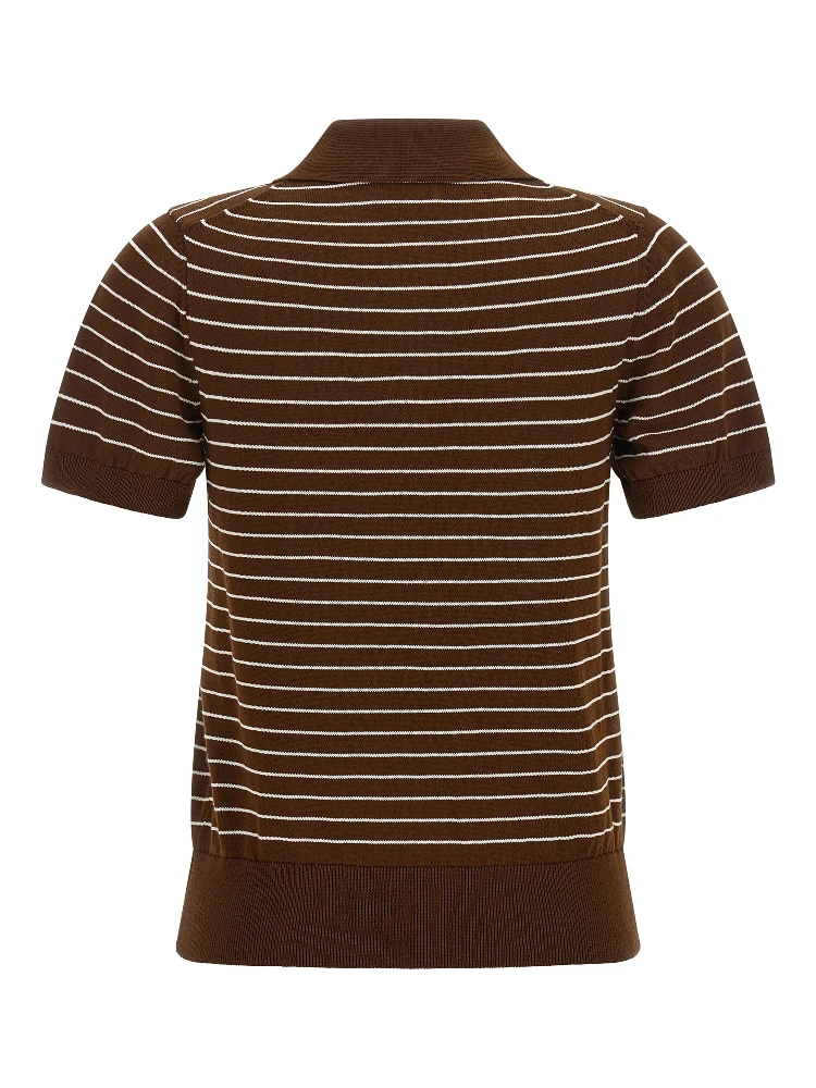 Brown Cotton Polo Shirt alternative