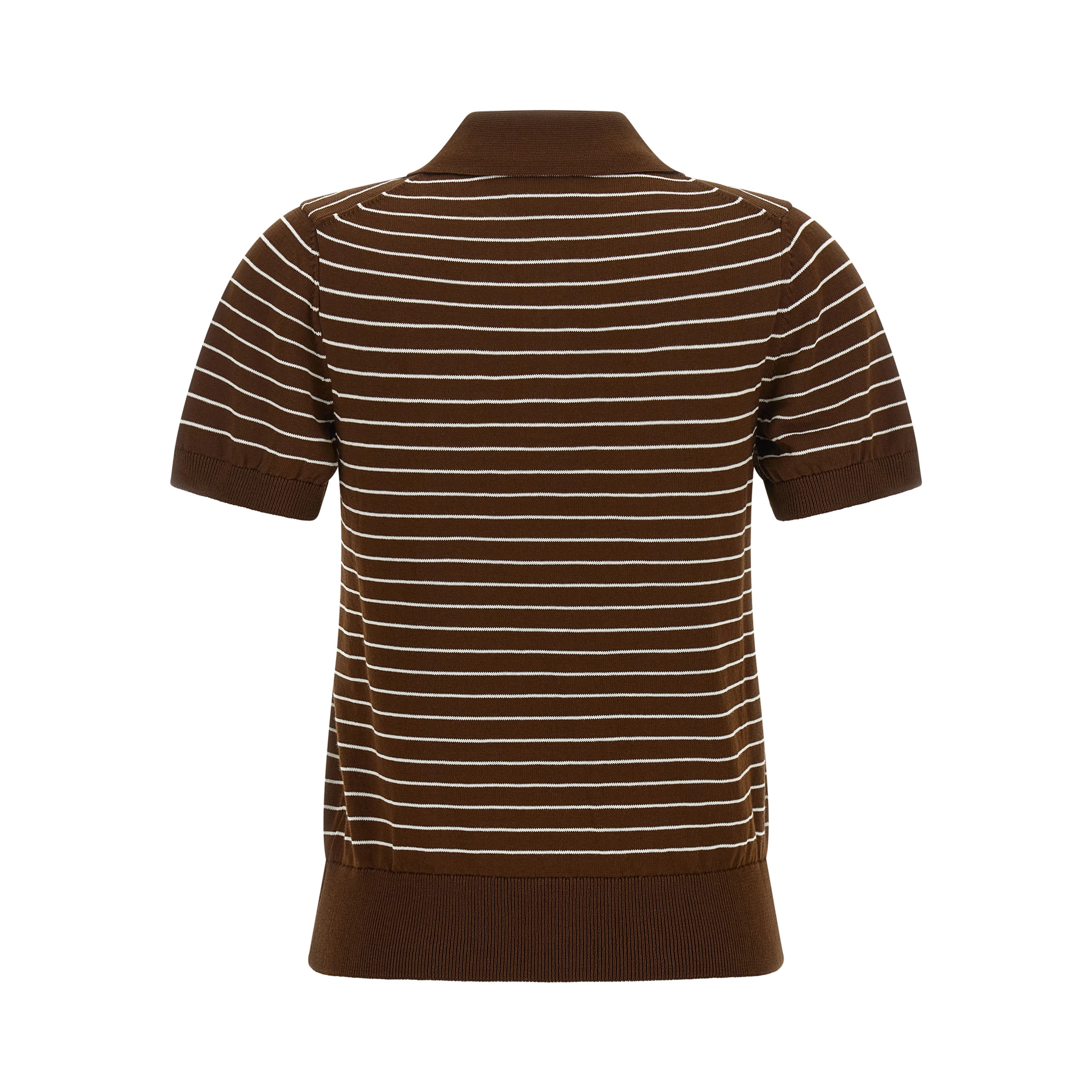 Brown Cotton Polo Shirt