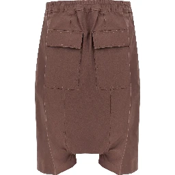 Brown Cotton Bermuda Shorts