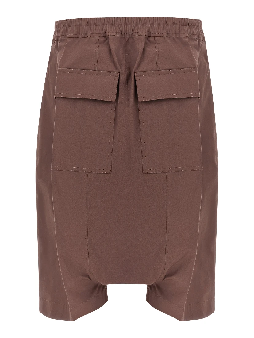 Brown Cotton Bermuda Shorts
