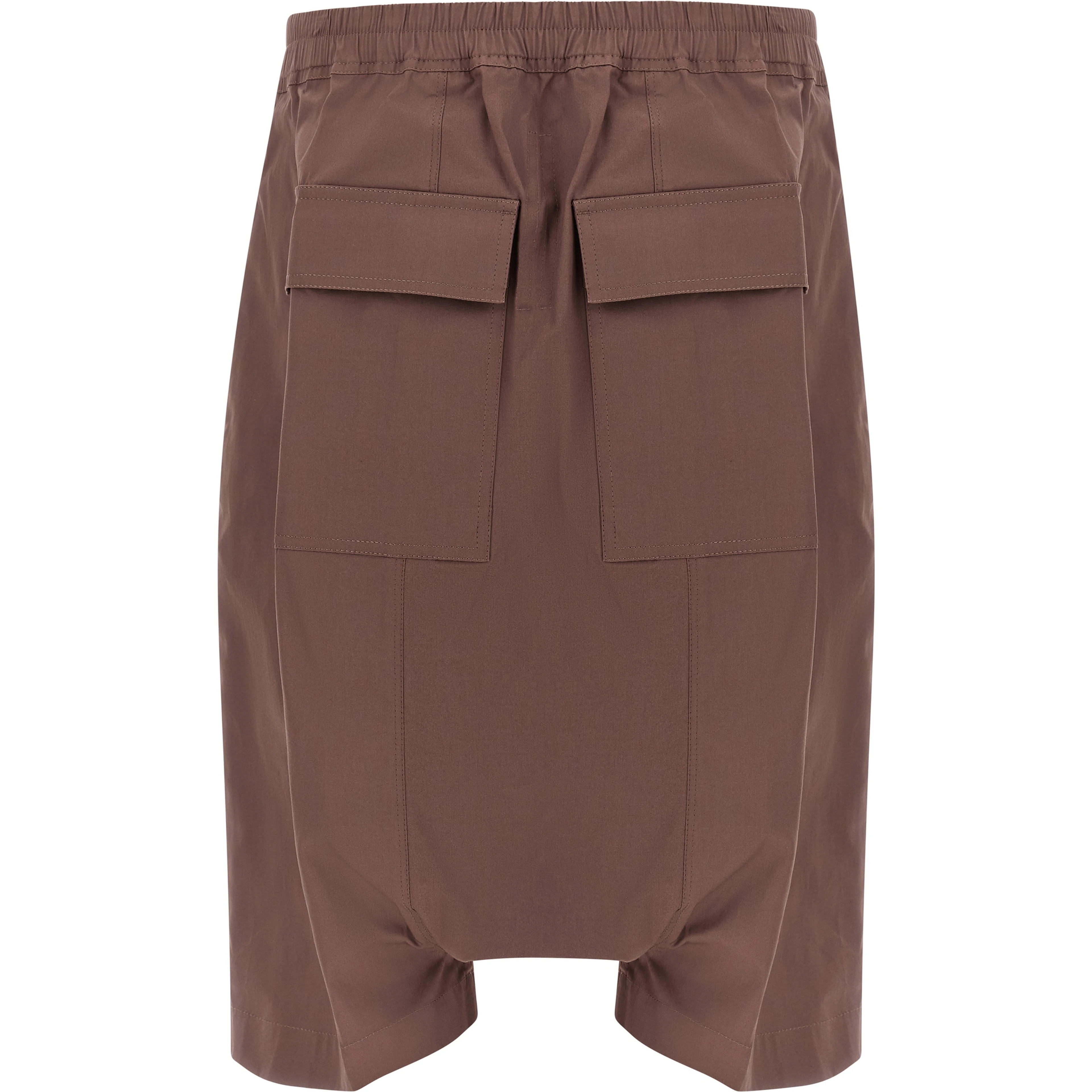 Brown Cotton Bermuda Shorts