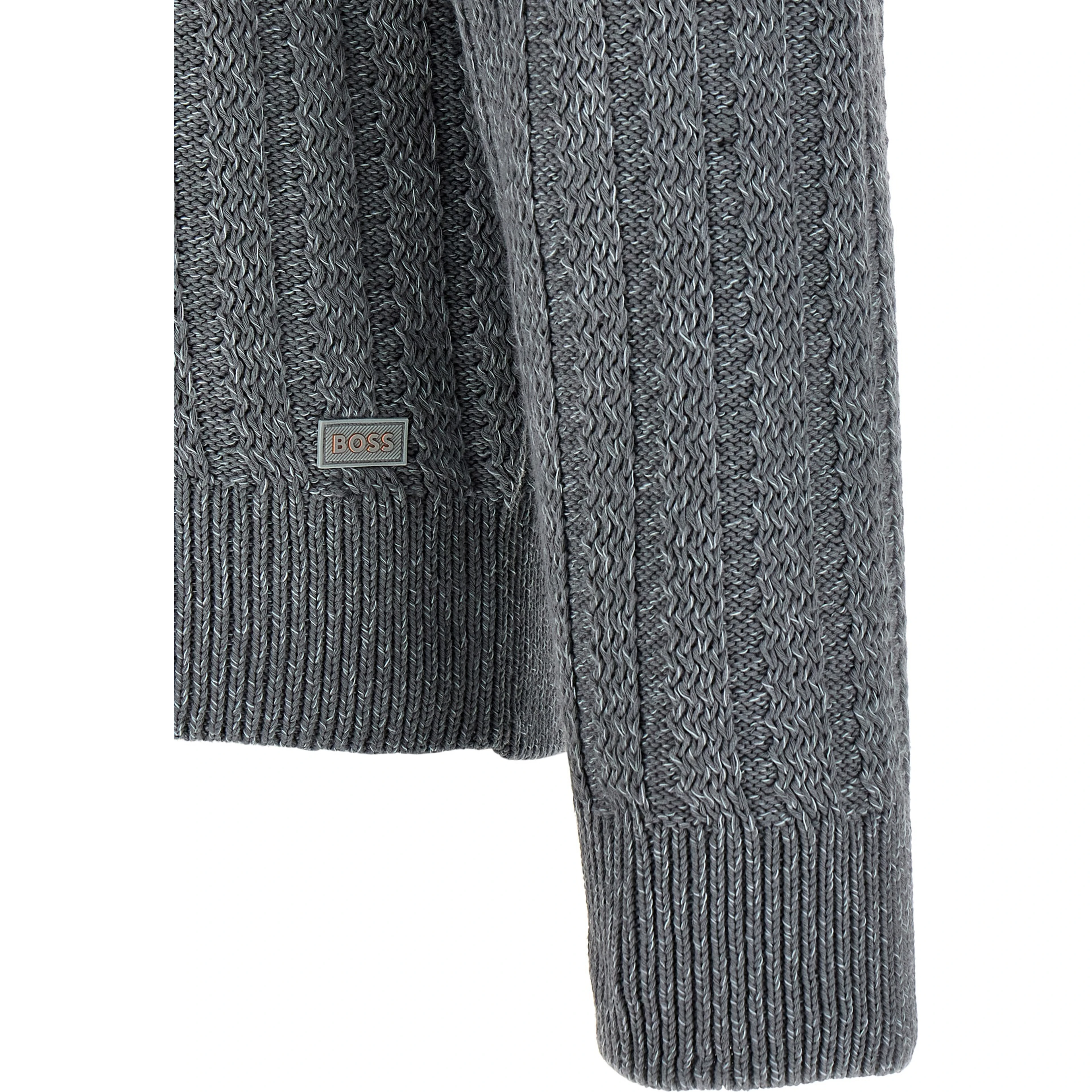 Gray Cotton Cardigan