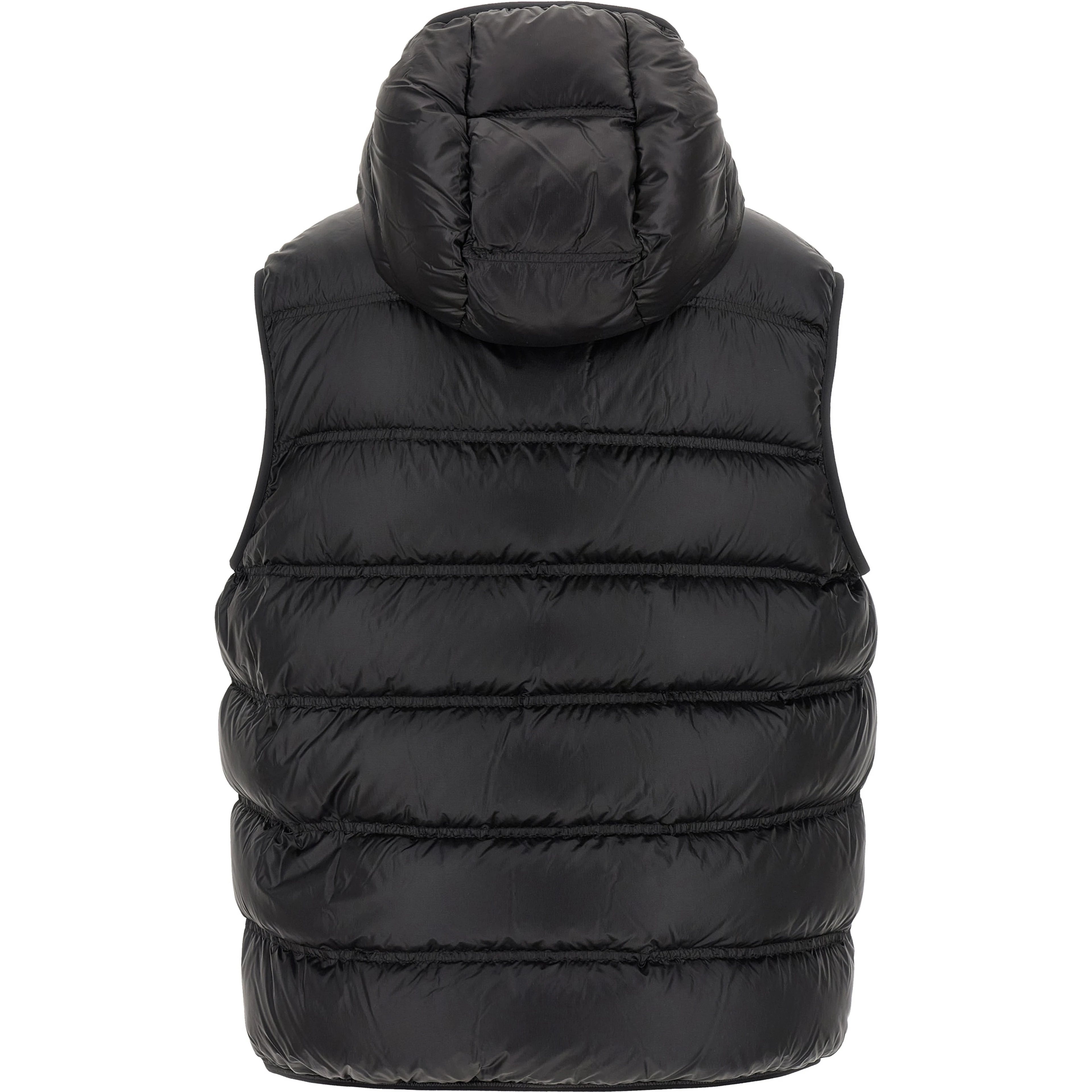 Black Polyamide Sleeveless Jacket