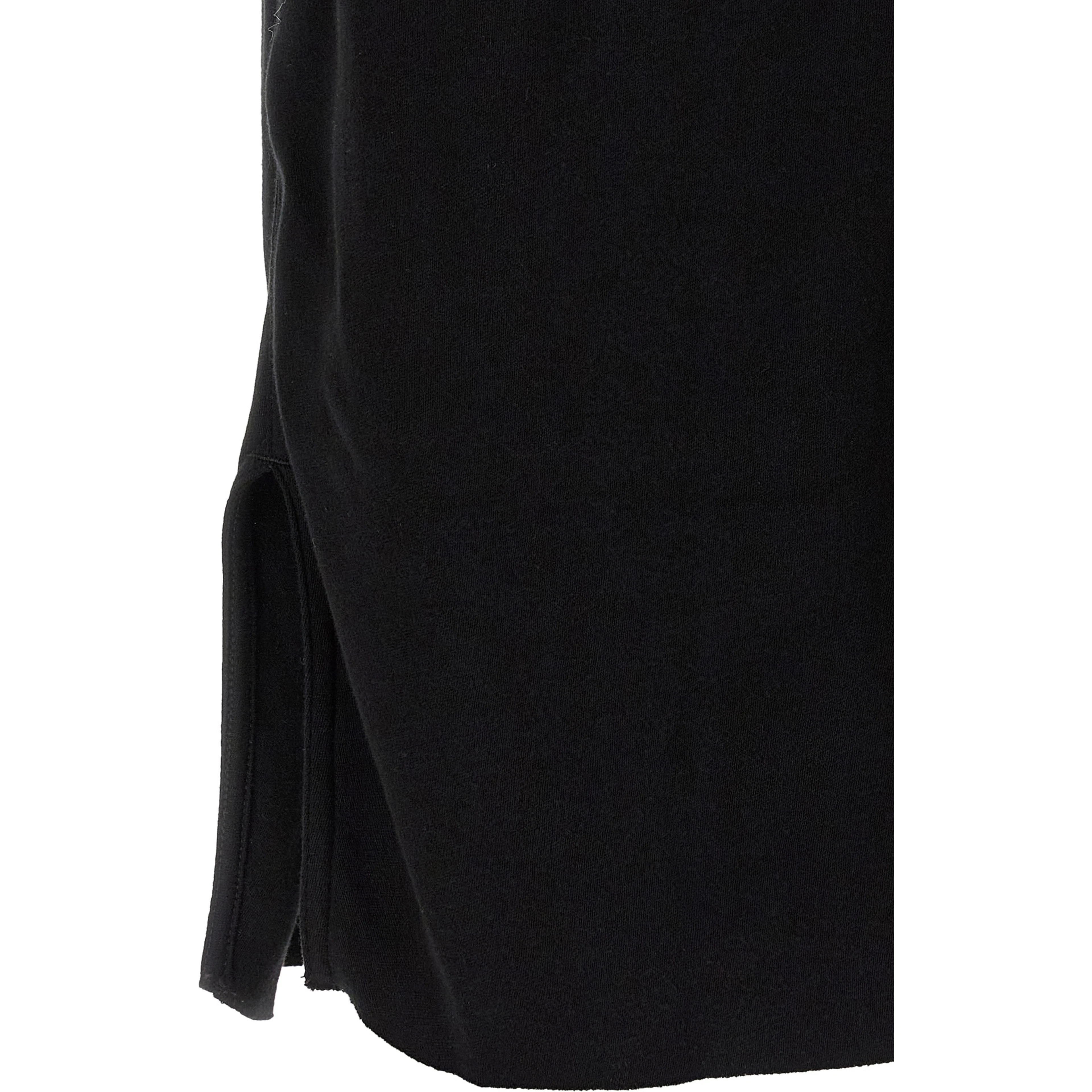 Black Cotton Bermuda Shorts