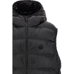 Black Polyamide Sleeveless Jacket