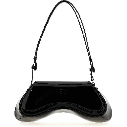 Black Polyethylene Shoulder Bag