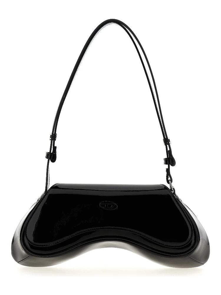 Black Polyethylene Shoulder Bag