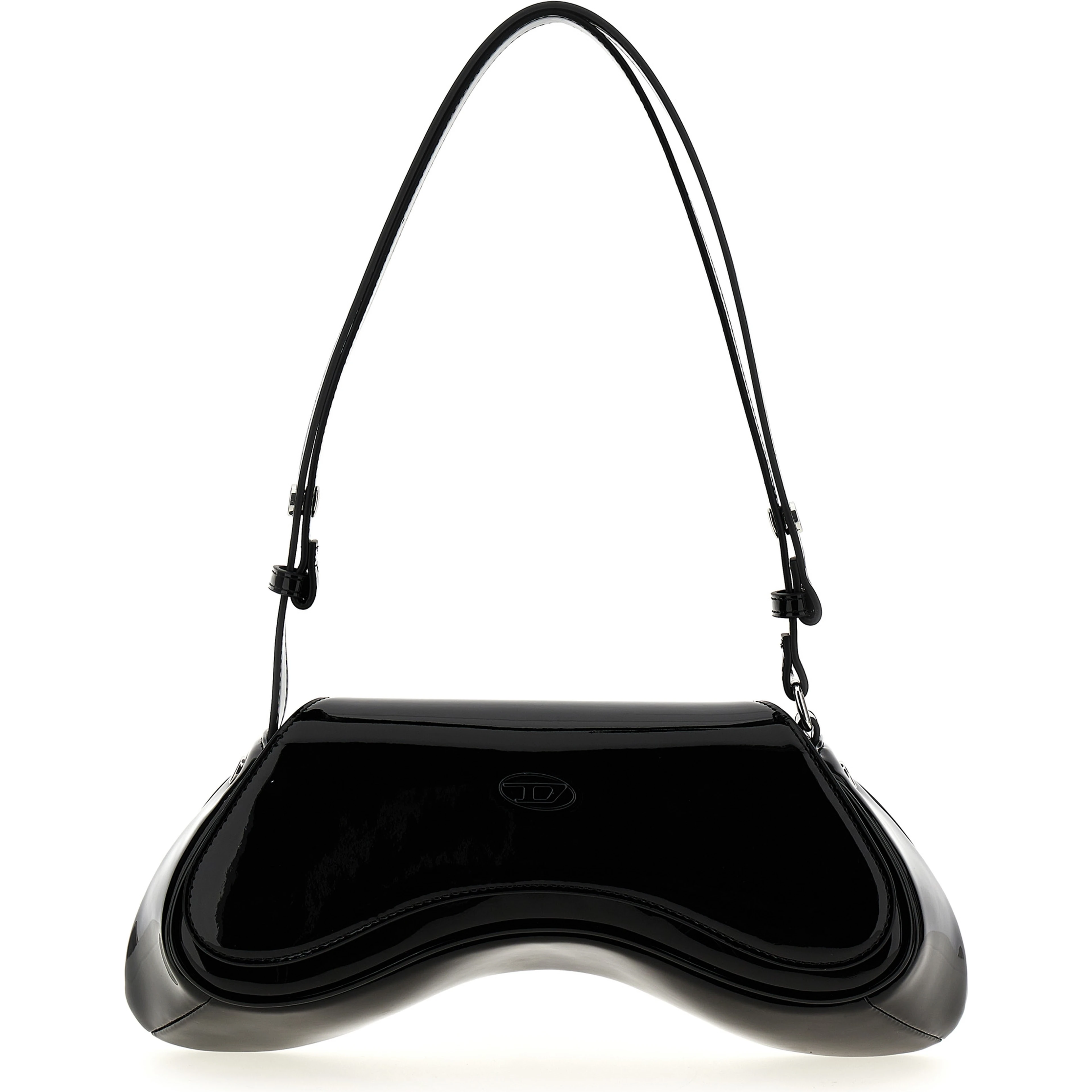Black Polyethylene Shoulder Bag
