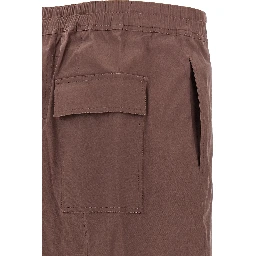 Brown Cotton Bermuda Shorts