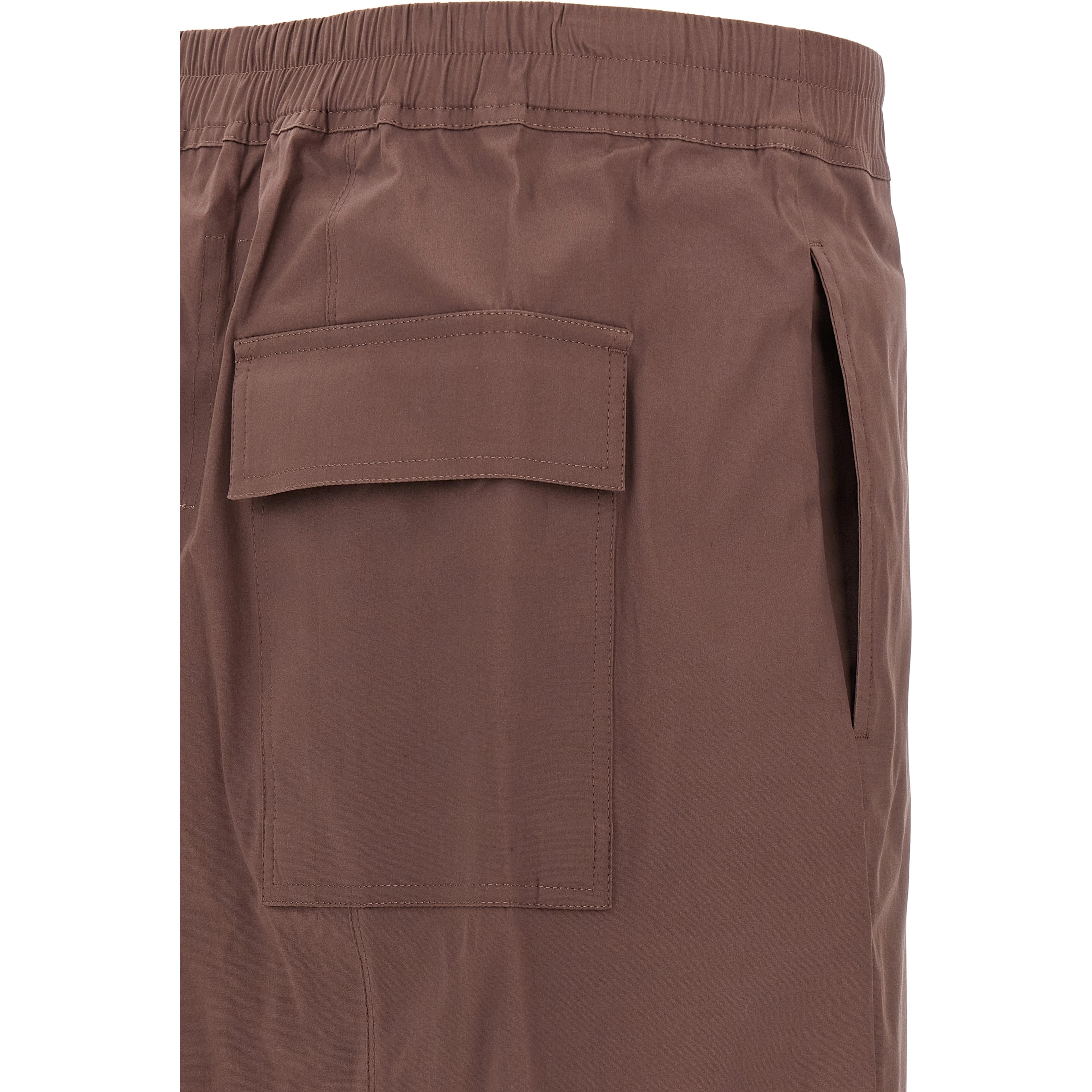 Brown Cotton Bermuda Shorts