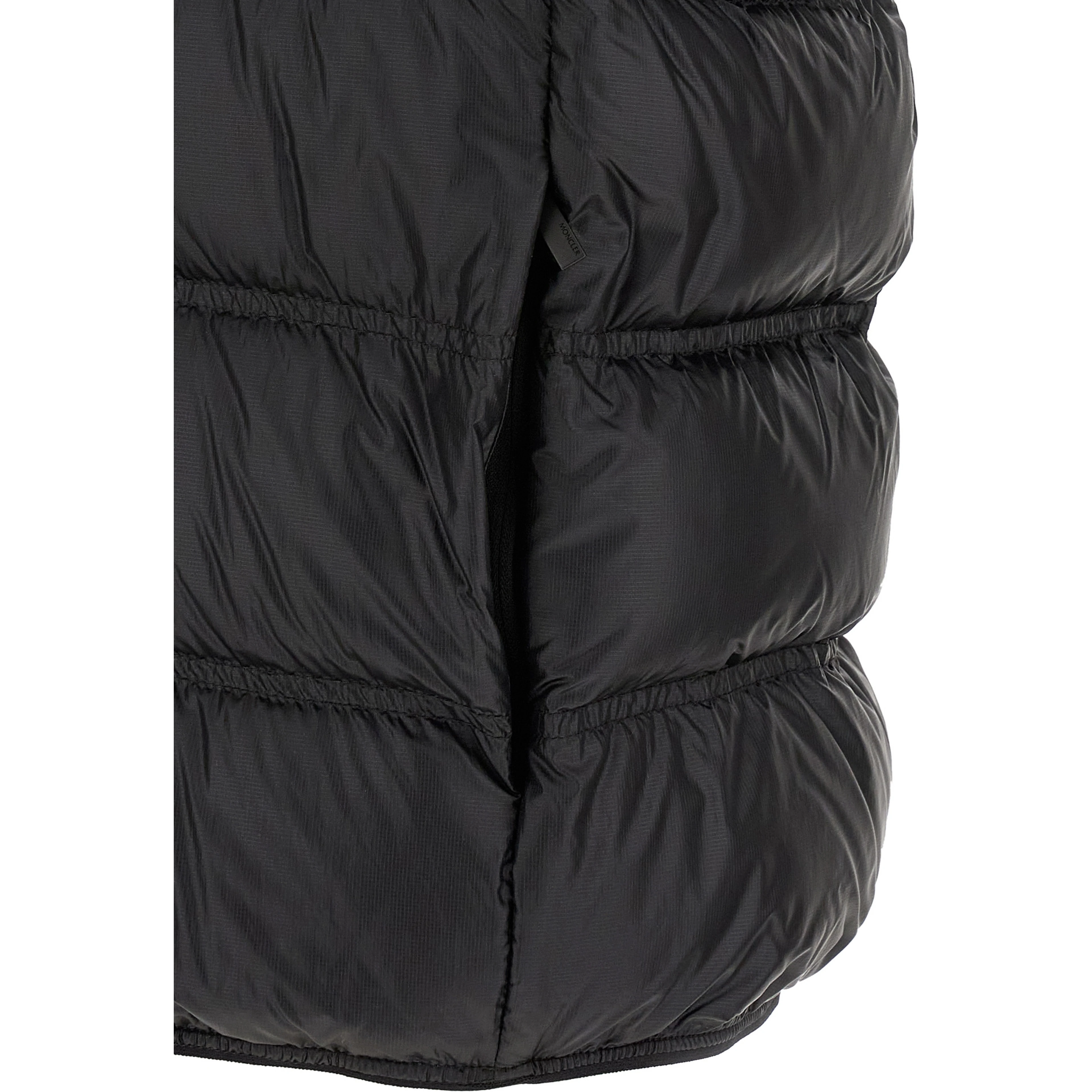 Black Polyamide Sleeveless Jacket