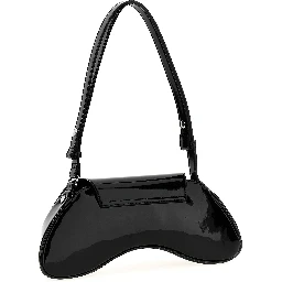 Black Polyethylene Shoulder Bag
